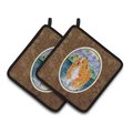 Carolines Treasures Nova Scotia Duck Toller Pair of Pot Holders, 7.5 x 3 x 7.5 in. SS8619PTHD